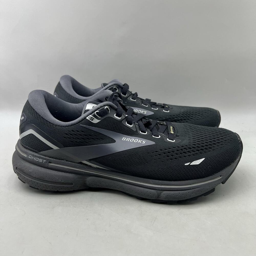 Brooks Ghost 15 GTX Gore-Tex Shoes Women Size 8 B Black Waterproof Low Sneakers